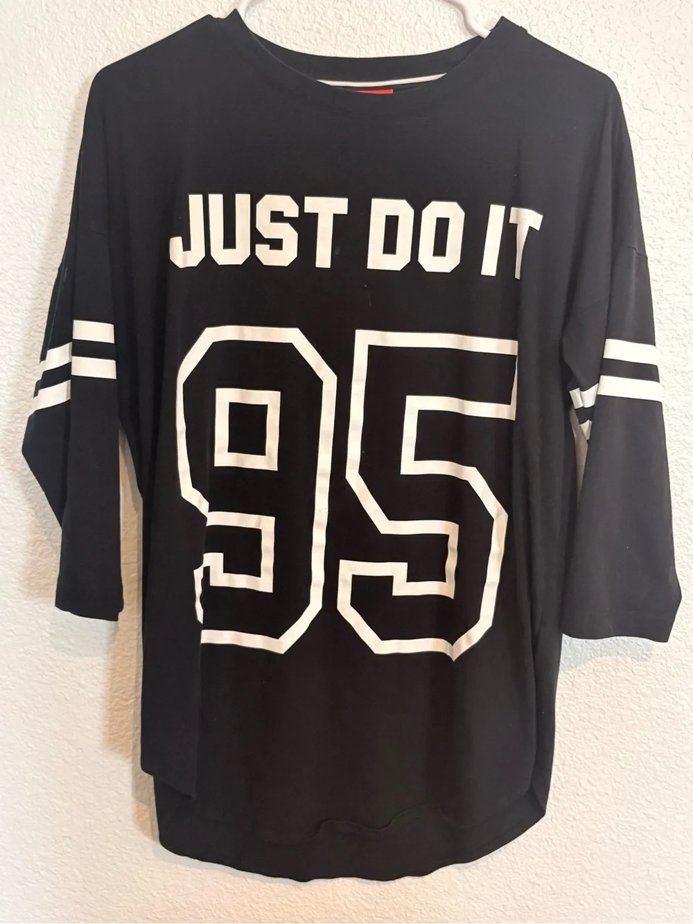 Nike Black Long Sleeve Tee with White 